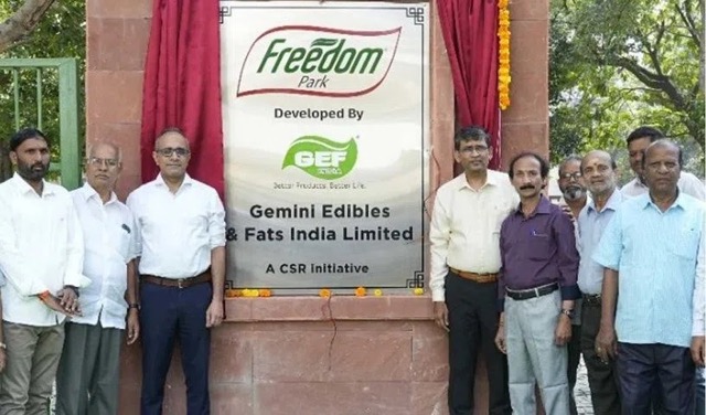 Gemini Edible & Fats India Limited opens ‘Freedom Park’ in Kukatpally as part of their CSR