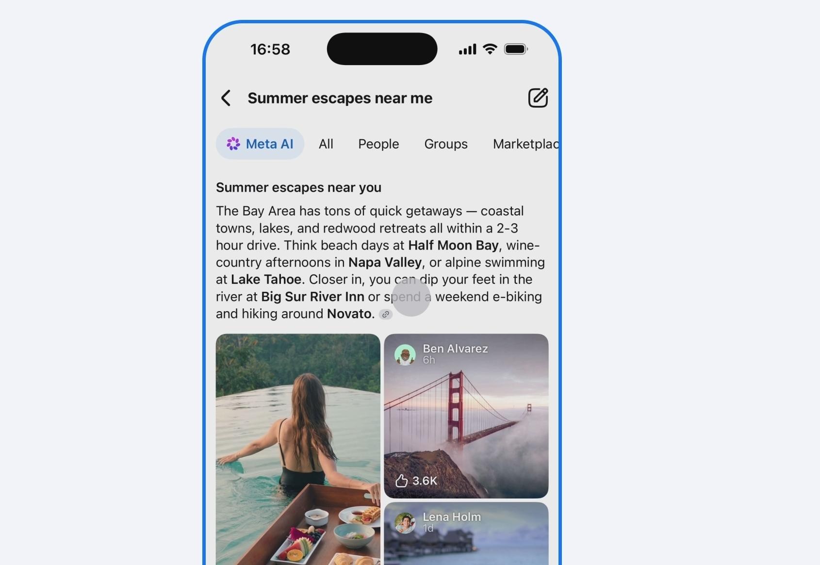 Facebook’s new AI Mode search gets its info from public posts