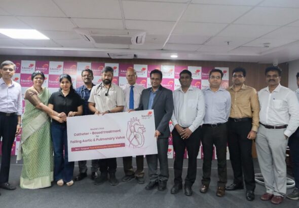 Kauvery Hospital Alwarpet Performs World's First Catheter-Based Treatment for Two Failing Heart Valves in a Man Aged 58 in Hybrid Cath Lab