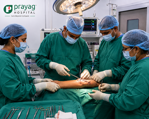 Emergency Limb-Saving Surgery Restores Hand Function in 35-Year-Old Patient at Prayag Hospital