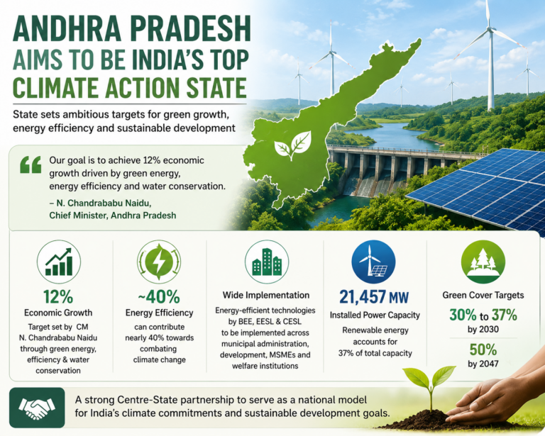Andhra Pradesh Targets Leadership in Climate Action, Green Energy and Sustainable Development