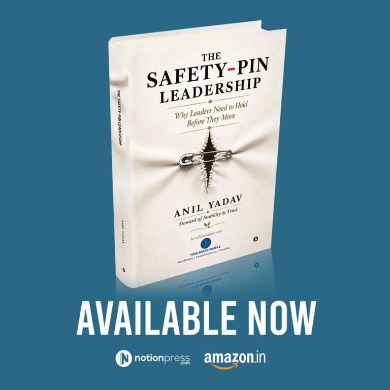 Your Board Profile Marks 3rd Anniversary with Launch of 3rd Book, "The Safety-Pin Leadership"